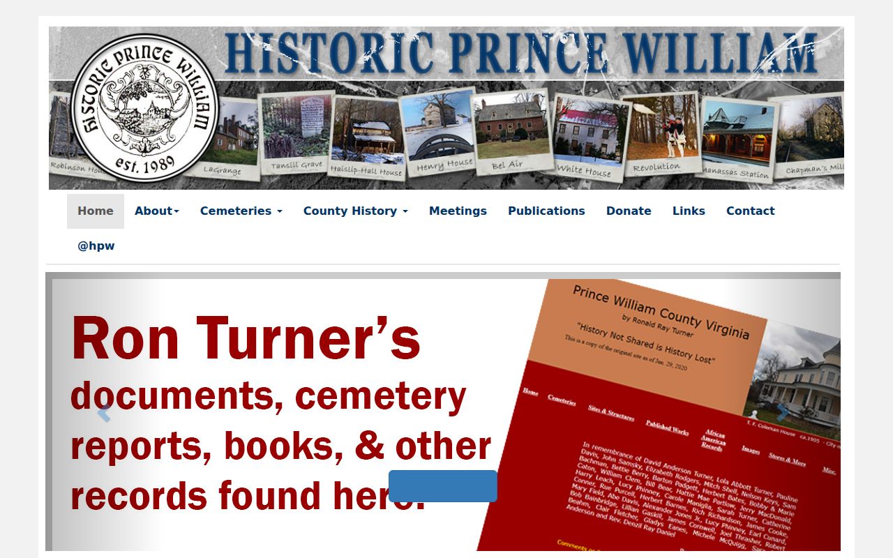 Dale City city directory local history collections at Historic Prince William