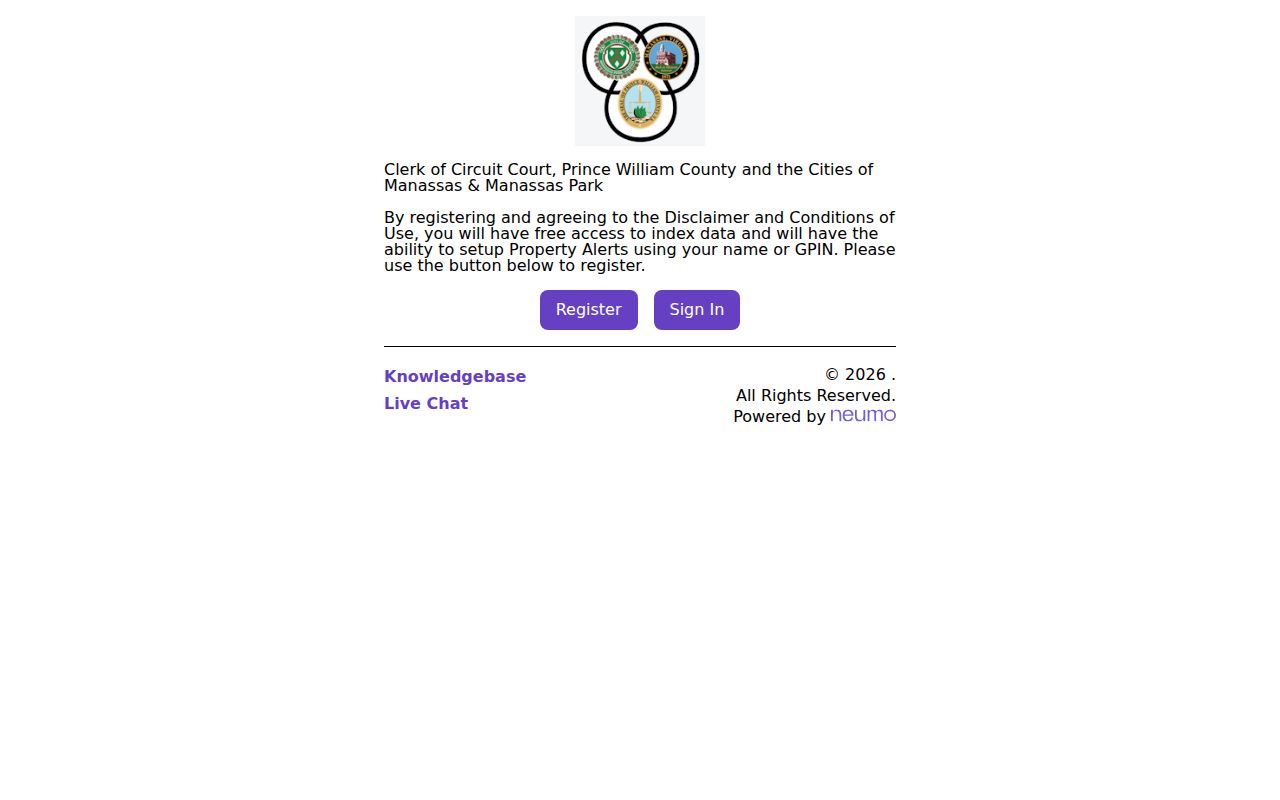 Dale City residents directory Prince William remote land record index